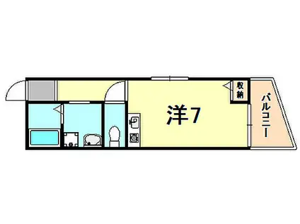 レジデンス郷生田町(ワンルーム/2階)の間取り写真