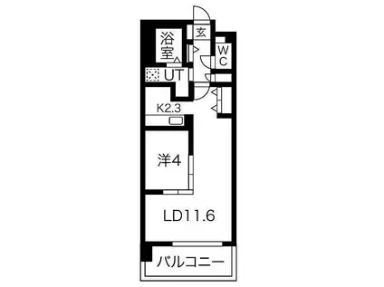 山陽電鉄本線 手柄駅 徒歩8分 10階建 築1年(1LDK/8階)の間取り写真