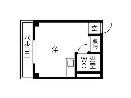 サンピュア 井宮(ワンルーム/3階)の間取り写真