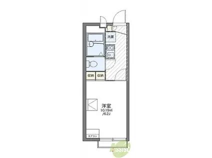 レオパレスステュディオ箕面II(1K/2階)の間取り写真