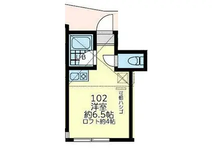 JR南武線 小田栄駅 徒歩10分 2階建 築1年(ワンルーム/1階)の間取り写真