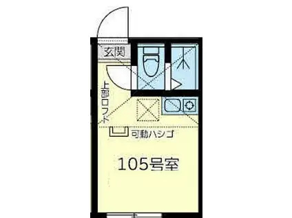 相鉄本線 星川駅(神奈川) 徒歩6分 2階建 築2年(ワンルーム/1階)の間取り写真