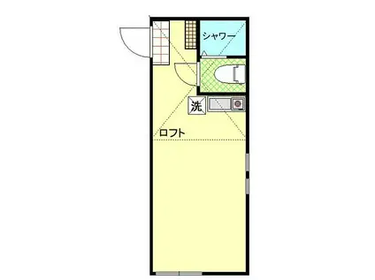 JR横須賀線 保土ケ谷駅 徒歩14分 2階建 築11年(ワンルーム/2階)の間取り写真