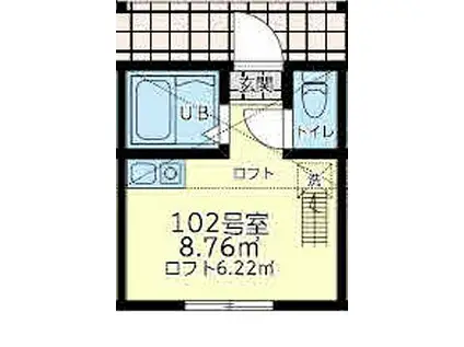 相鉄本線 星川駅(神奈川) 徒歩18分 2階建 新築(ワンルーム/1階)の間取り写真