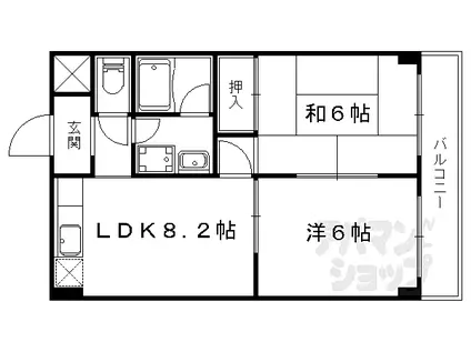 エクセル新十条(2LDK/5階)の間取り写真