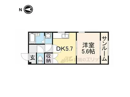 石田マンション(2DK/2階)の間取り写真
