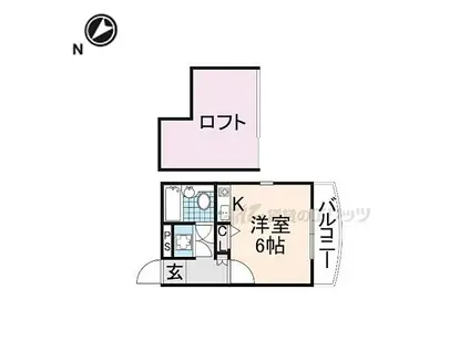 神宮吉田マンション(1K/5階)の間取り写真