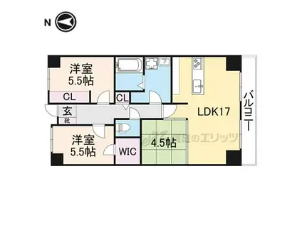 PHOENIXCOURT交野I(3LDK/3階)の間取り写真