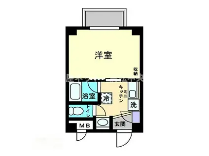 アルファコンフォート高松(1K/5階)の間取り写真