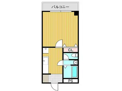 第2丸昌ビル(1K/2階)の間取り写真