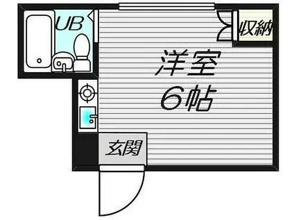 ベストレジデンス相川III(ワンルーム/4階)の間取り写真