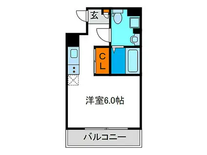 オリエントシティ・M(ワンルーム/10階)の間取り写真
