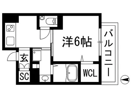 AVENIR NAKAYAMA(1K/3階)の間取り写真