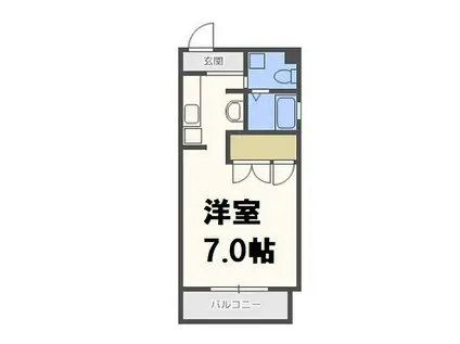 エグゼ西大阪(1K/6階)の間取り写真