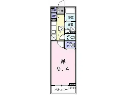 JR東海道・山陽本線 英賀保駅 徒歩41分 2階建 築12年(1K/1階)の間取り写真