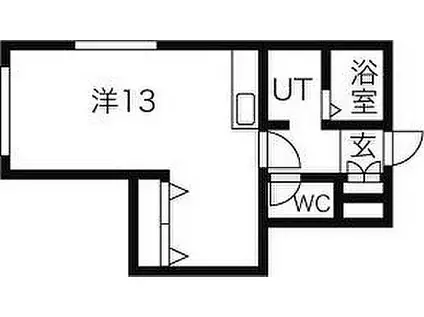 JUMOUIN(ワンルーム/4階)の間取り写真