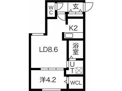 ARMADA(1LDK/3階)の間取り写真