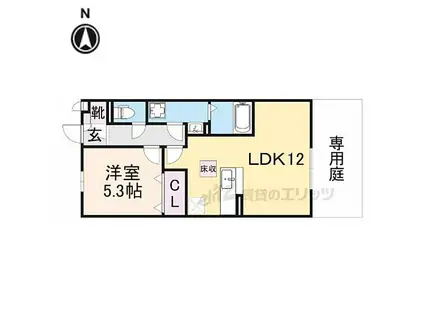 マ・メゾン榮 III(1LDK/1階)の間取り写真