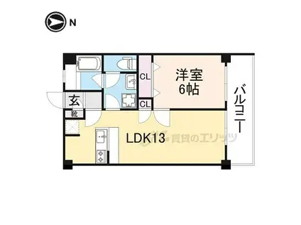 アルファグランデ(1LDK/5階)の間取り写真