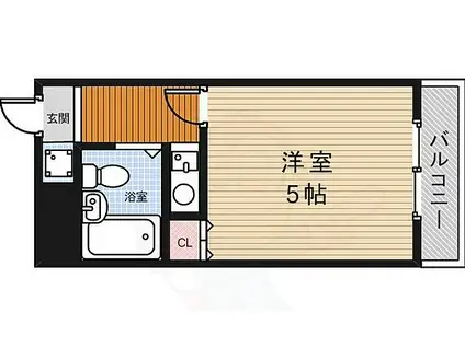 武藤マンション(1K/2階)の間取り写真