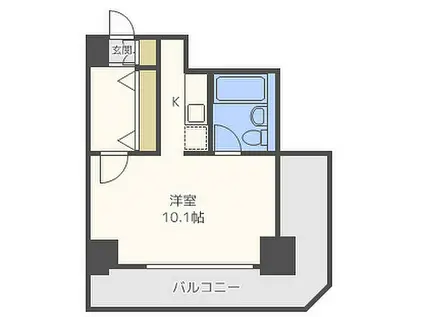 梅田レジデンスTOWER(1K/20階)の間取り写真