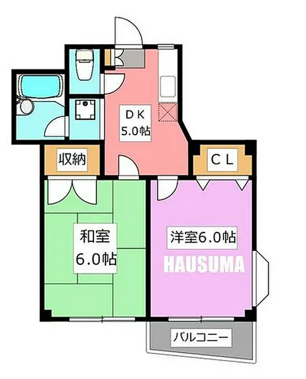 リバーサイド小泉 2階階 間取り