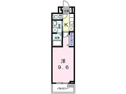 阪急宝塚本線 石橋阪大前駅 徒歩9分 3階建 築1年(1K/2階)の間取り写真