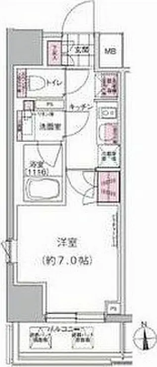 プレジリア東日本橋 12階階 間取り