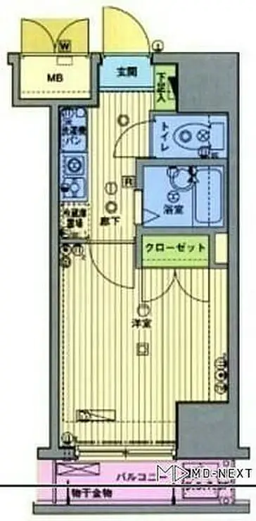 ガーラ笹塚駅前 13階階 間取り