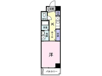 おおさか東線 南吹田駅 徒歩3分 3階建 築18年(1K/3階)の間取り写真