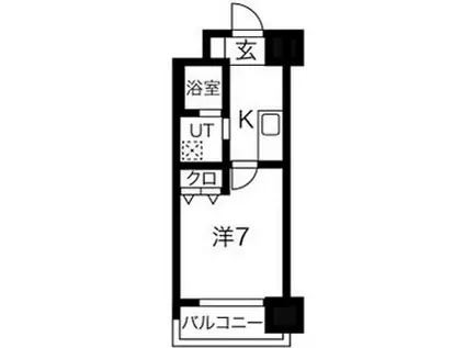 アドバンス神戸プラージュ(1K/8階)の間取り写真