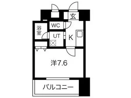アドバンス神戸アルティス(1K/6階)の間取り写真