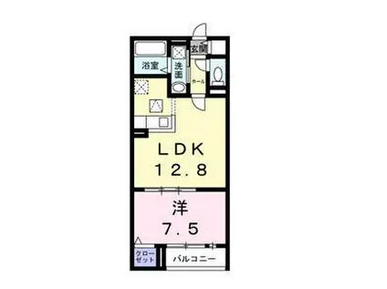 ツイテールII(1LDK/3階)の間取り写真