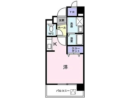 大阪モノレール本線 南摂津駅 徒歩5分 6階建 築22年(ワンルーム/1階)の間取り写真