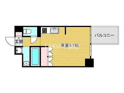 エスティーライフ大阪都島(ワンルーム/4階)の間取り写真