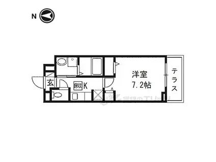 JR桜井線 桜井駅(奈良) 徒歩13分 3階建 築1年(1K/1階)の間取り写真