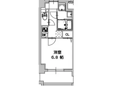 ワールドアイ大阪ドームシティII(1K/11階)の間取り写真
