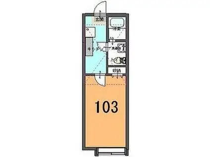 COMPARTMENT南小樽(1K/1階)の間取り写真