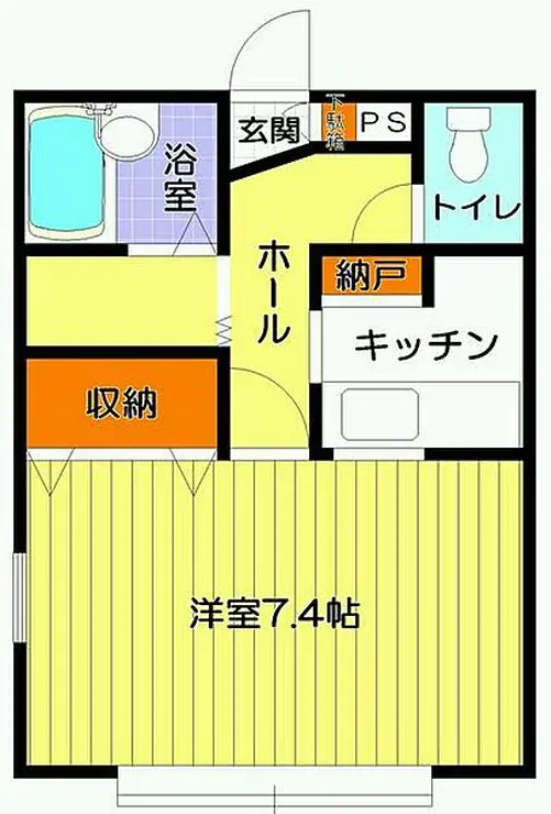 コーポ松屋 2階階 間取り