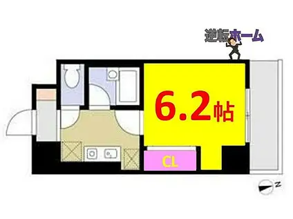 フィール大須(1K/7階)の間取り写真