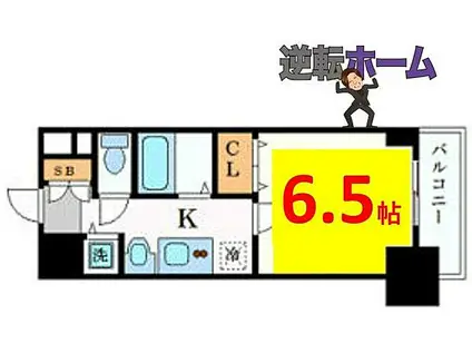 プレサンス 名古屋STATIONアライブ(1K/2階)の間取り写真