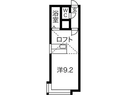 札幌市営南北線 幌平橋駅 徒歩9分 2階建 築36年(1DK/2階)の間取り写真