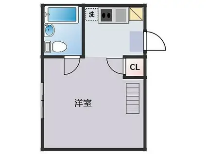 COREDO KOKUBUNJI(ワンルーム/1階)の間取り写真