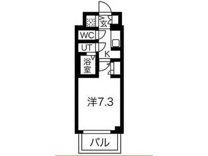 サムティ姫島フェリチェート(ワンルーム/4階)の間取り写真