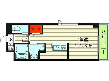 JHアパートメント(ワンルーム/4階)の間取り写真