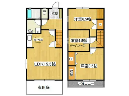 メゾン21(3LDK)の間取り写真