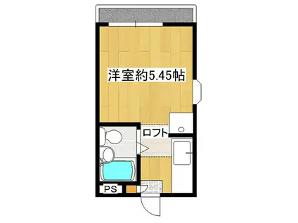 メゾンフラワーI(ワンルーム/2階)の間取り写真