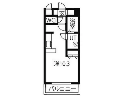 セントフィールドHOUJI(ワンルーム/3階)の間取り写真