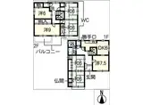 近鉄名古屋線 川原町駅 徒歩11分 2階建 築35年