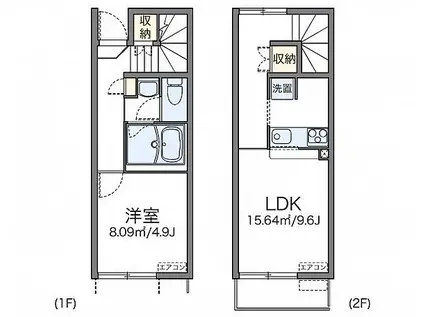 レオネクスト大久手I(1LDK/1階)の間取り写真